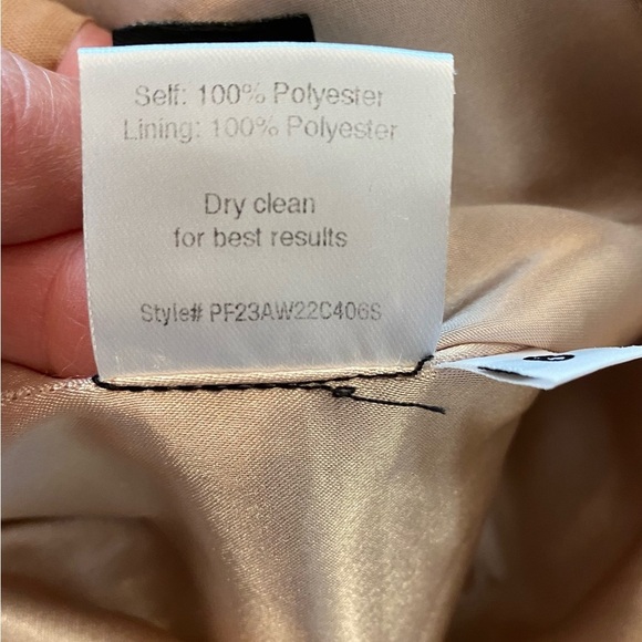 Aliette Women’s Sherpa Faux Fur Mini Skirt Tan Lined New w/o tag size 10 - Picture 4 of 16